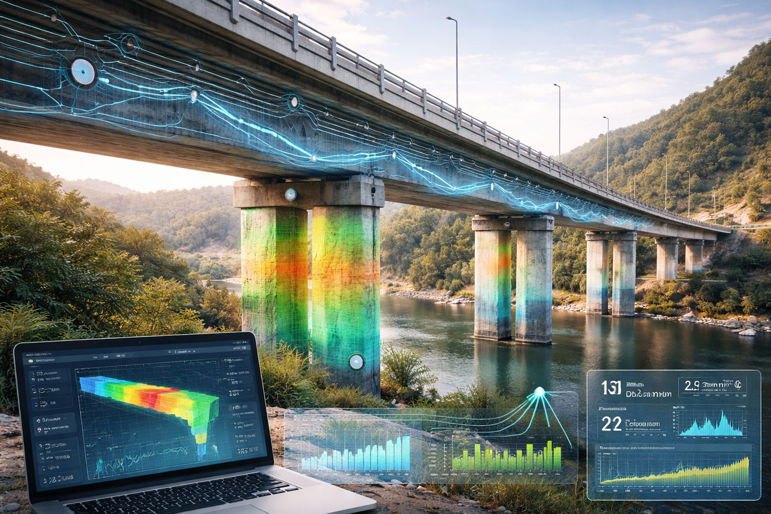 Sensores de fibra óptica revolucionan la auscultación geométrica en infraestructuras